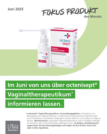 Produktinformation zu octenisept Vaginaltherapeutikum im Juni 2015.